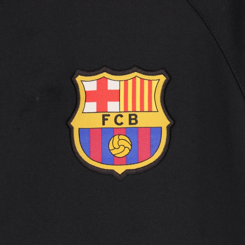 Nike FC Barcelona Football Jacket Soccer Track Jacket Men's Size L Black Yellow - Picture 7 of 9